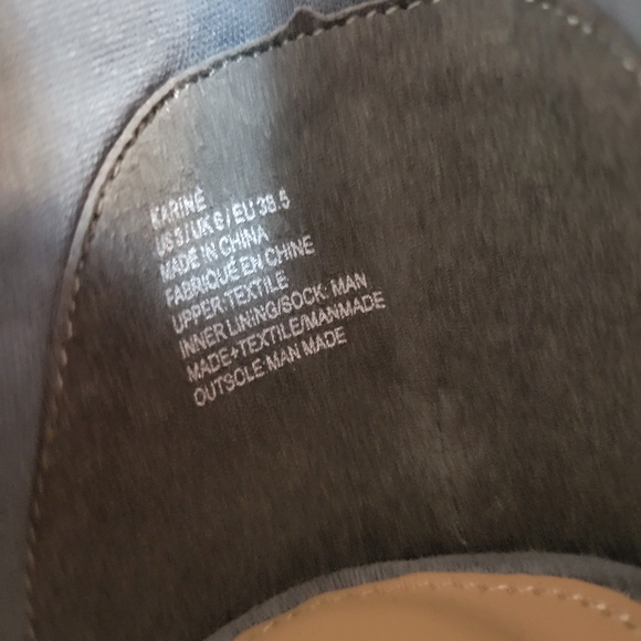 Gray Open Toe Shoes. 7.5 - Picture 8 of 8